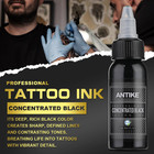 Black Tattoo Ink 1 Oz Pro Tattoo Ink Concentrated Black 30ml Usa Standard Pigmen