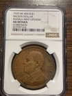 1920 Hk-450 So Called Dollar Wilson Dollar Manila Mint Opening Ngc Au Details Co