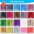 Hair Tinsel - 20 Colors Hair Tinsel Kit - 8000 Strands 48 Inch Glitter Tinsel Ha