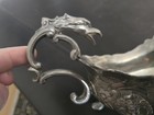 Vintage Renaissance Silver Plate Sauce   Gravy Boat  With Mint Mark Eagle  Faces