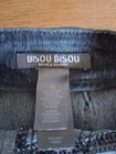 Bisou Bisou Women s Blue Denim Pleated Mini Skirt Solid Regular Size 16