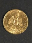 Mexico 1945 M  Dos Peso Uncirculated High Grade Gold Coin