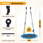 40  Flying Saucer Swing For Kids  33 -63  Adjustable Height Tree Swing