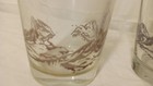 2 Coors Light 16oz Pint Drinking Glasses Thermal Textured Blue Mountains Design