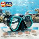 Snorkeling Gear For Adults  Dry-top Snorkel Set Scuba Diving Mask  180   Panorami