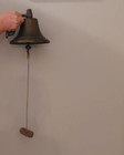 Antique Nautical Ship Boat Bronze Brass Bell Bracket   Clapper Fire Eng 5 14 Lbs