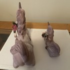 1990 Vintage Ceramic Unicorn Figurine Mother And Baby