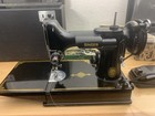 Singer 221 Featherweight Sewing Machine With Original Box And Accessories