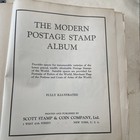 1933 Scott Modern World Wide Stamp Album  1500 Stamps From 1870s To 1930s 