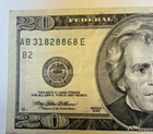 1977 20 Dollar Bill Error Federal Reserve Note Print Down Right Shift New York
