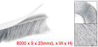Weather Stripping Brush Self Adhesive Seal Weatherstrip Sweep Gray 26ft X 0 9 