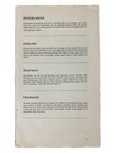 Vintage Klm Airlines African Routes In-flight Booklet W  Map