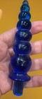 Vintage Blue Acrylic Decanter Bottle Stopper For Wine Bottles Read