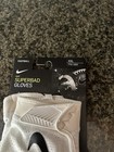 New Nike Nfl Superbad 4 5 White Knit Receiver Football Gloves Pgf873-102 Sz 2xl