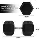 Signature Fitness Hex Single Dumbbell Weight Training Workout Equipment  100 Lb