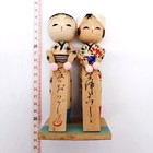 14 5cm Vintage Japanese Creative Kokeshi Doll     Hand-painted Folk Art Kob201