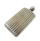 Vintage Scent Bottle Ribbed Continental Silver
