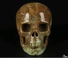 Rikoo 2 0  Green Opal Hand Carved Crystal Skull  Realistic  Crystal Healing
