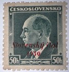Travelstamps  1939 Slovakia   Czech Stamps Mi  8 Mint Never Hinged  Overprint