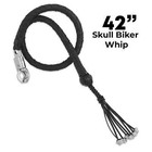 Motorcycle Get Back Whip Leather 42 Inch Long Black Harley Universal