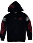 Ed Hardy Tiger Wool Blend Full Zip Hoodie Sweater
