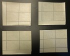Barbados 1949 Kgvi Upu Mint Blocks Set Sc  212-215  Sg  267-270 Mnh Plate  1 Mnh