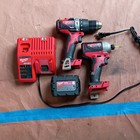Milwaukee M18  Drill driver  Impact Driver Kit  New Battery super Clean 