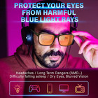 99  Blue Light Blocking Glasses Men Women Lightweight Frame Computer Tv Gaming E