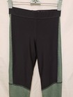 Under Armour Heat Gear Compression Leggings Xs Green Black Ankle Length Mid Rise