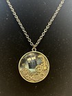 Dr Who Bbc Tardis Gears Pendant Necklace Brass Tone Blue Telephone Booth 