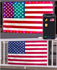 Smart Light American Flag 3x5 Ft With Smart 98 Led Lights  App Decorations Color