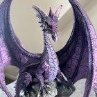 Pacific Giftware Large Winged Purple Dragon Led Light Crystal Rock 18   