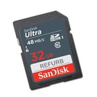 Lot 100x Sandisk Sd Ultra 32gb - Class 10 Sdhc-i 48mb s Flash Memory Card