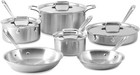 Brand New All-clad D5 5-ply Brushed Stainless Steel Cookware Set 10 Piece Set