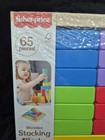 Fisher-price Wooden Stacking Blocks 65 Pieces For Ages 18  Months