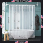 Rely  72 x72  Waterproof Clear Peva Shower Curtain Liner With Magnets