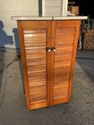 Vintage 1970s Rolling Folding Expandable Bar On Wheels