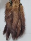 Lot Of 8 Vintage Brown Fur Tails For For Crafts Millinery Etc