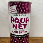 Vtg 1980s Aqua Net Hair Spray Aerosol Salon Size Professional Can Full 16oz Nos