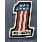 Harley-davidson New Era Blue   Black Number 1 Patch Fitted  Hat 7 1 8 Men s
