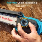 Taskstar 2-in-1 Electric Pole Saw 8-inch Electric Chain Saw Brushless 15ft Reach