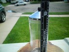 Vintage 1950s Barber Shop Disinfectant Glass Comb Jar - Home D  cor   Straws