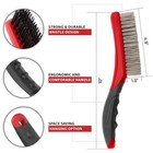Wire Brush Set-heavy Duty Stainless   Carbon Steel Bristles With Plastic Handle 