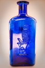 A002 The Owl Drug Company   s Vintage Denatured Alcohol Poison Bottle