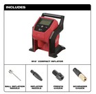 Milwaukee 2475-20 M12 Compact Inflator Cordless Tire Air Compressor Tool Only