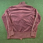 Nike Sportswear Velour Zip Up Track Jacket Size M Dark Brown Black
