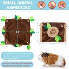 Guinea Pig Hideout - Fleece Rat Tunnel   Hammock Set House Cage Accessories F   