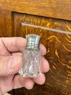 Lovely Antique Miniature Silver   Glass Scent perfume Bottle Wolfsky   Co 1923