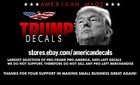 Trump I Support American Flag Maga Sticker Decal Window Bumper