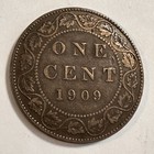 1909 Canada Large One Cent Coin Edward Vii Canadian 1 Penny Km  8 Bronze 25 4mm